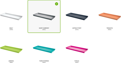 Pjatë për vazo Prosperplast LOFLY, 36cm, plastikë, gri gur