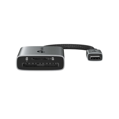 Читач на картички TP-Link UA430C, USB Type-C, SD, сив