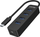 Hub USB Unitek H1117, USB C në 4x USB A 3.1, 5 Gbit/s, i zi