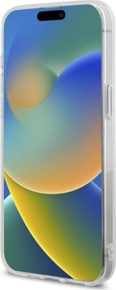 Mbulesë telefoni US Polo Shiny Big Logo për iPhone 15 Pro Max 6.7", polikarbonat, e bardhë