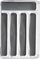 Ndars sirtari Kinvara Plastic Silicone, plastike dhe silikon, transparent dhe gri