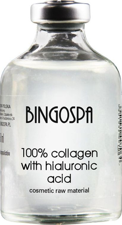 Serum fytyre BingoSpa 100% Collagen With Hyaluronic Acid, kolagjen dhe acid hialuronik, 50ml, transparent