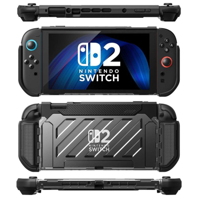 Kuti mbrojtëse SUPCASE Unicorn Beetle PRO për Nintendo Switch 2, me mbajtëse, e zezë
