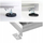 Kanal kullimi linear Hydroland L-600, 60 cm, çelik inox, argjend