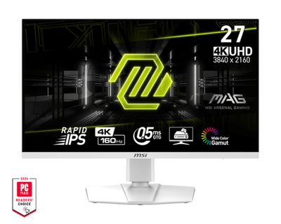 Monitor MSI MAG 274URFW, 27\", IPS, 4K UHD, 160Hz, 0.5ms, i bardhë