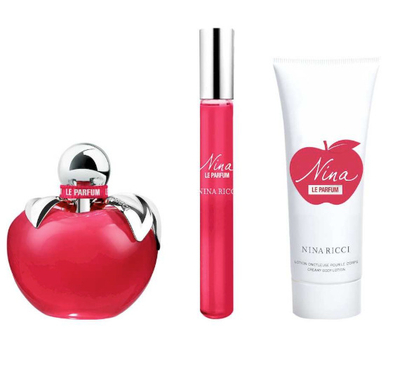 Set për femra Nina Ricci Nina Le Parfum EDP 50 ml + losion trupi 75 ml + EDP roll-on 10 ml