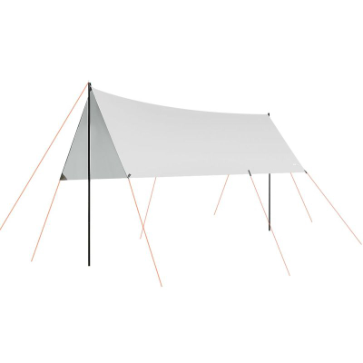 Tendë kampingu Aosom Sunshade Tent Sail, 3x4x2.4 m, poliester 210D, gri e çelët