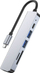 Adapter USB C Tech-Protect V4 6 në 1, HDMI, USB, alumini, gri