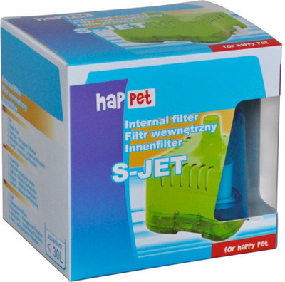 Filtër i brendshëm akuariumi HapPet S-Jet, deri 30L, me sfungjer dhe karbon aktiv, jeshil
