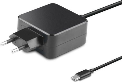 Adapter rryme për laptop MicroBattery MBXUSBC-AC0005, 45W, USB-C, i zi