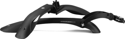 Set mbrojtësesh për biçikletë Simpla Hammer Pro24, për goma 29", Speed-Click, e zezë me të bardhë