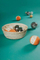 Lodër ndijimore Petit Boum Sensory Balls, set me 5 topa, 18m+, shumëngjyrëshe
