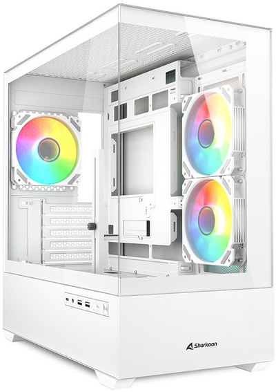 Kasa PC Sharkoon MK6 RGB, MIDI Tower, për gaming, e zezë