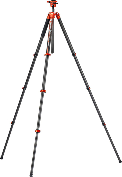 Tripod kamera Fotopro X Airfly Max 65.4, fibër karboni, kokë sferike, i lehtë