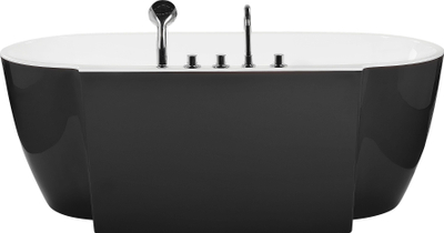 Kadë e lirë ROTSO 1700 x 800 mm, akrilike, ovale, bardh e zi