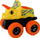 Makinë lodër LEAN Toys Triceratops, friction drive, e verdhë