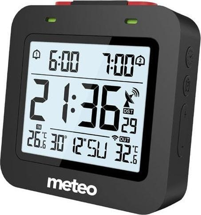 Stacion moti Meteo ZP34, orë me zile, sensor i jashtëm pa tela, i zi