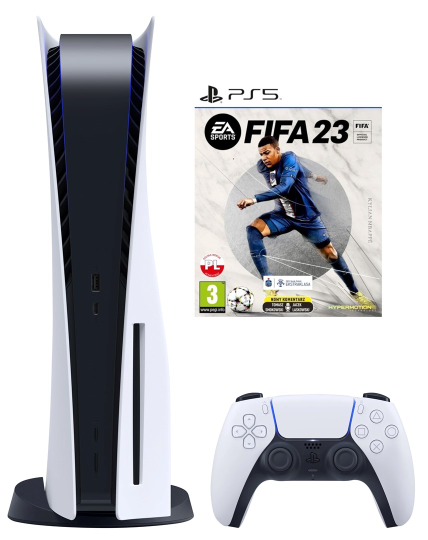Konzolë Sony PlayStation 5, 825GB, Wi-Fi, e zezë/ bardhë