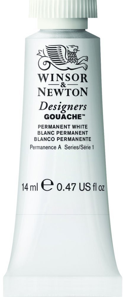 Bojë guashi Winsor & Newton Designers, 14ml, Permanent White, e bardhë