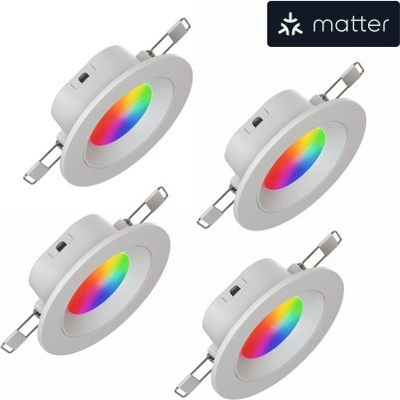 Spot tavanor smart Nanoleaf Essentials, LED RGB, Matter, i bardhë