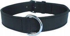 Qafore për qen Zolux Genuine Leather, lëkurë natyrale, 34–44 cm, e zezë