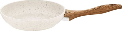 Tigan wok Ambition Stone Effect 34146, 26 cm, alumini, bezhë e bardhë