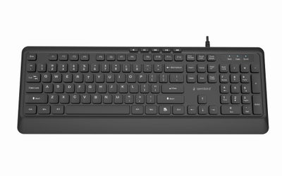 Tastierë Gembird KB MCH 05, USB A+C, multimediale, e zezë