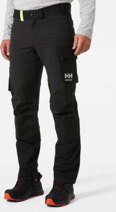 Pantallona pune Helly Hansen Oxford 4X, elastike, me xhepa për punë, të zeza