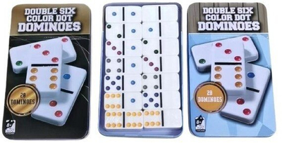 Loja domino Madej në kuti metalike