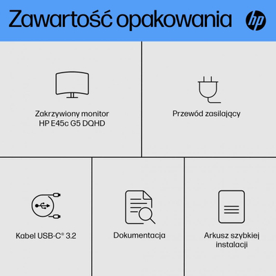 Monitor HP E45C G5, 44.5'', 5120 x 1440px