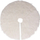 Tapet nën pemë Atmosphera, rrathë 90 cm, lesh sintetik, i bardhë