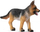 Figurinë qen Collecta Alsatian Shepherd puppy, lodër për fëmijë, shumëngjyrëshe
