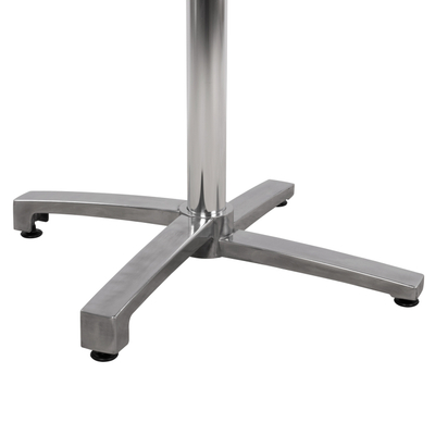 Bazë tavoline HM Folding Aluminum hm459.03, 69x69x73-92 cm, kryq 48x48 cm, krom