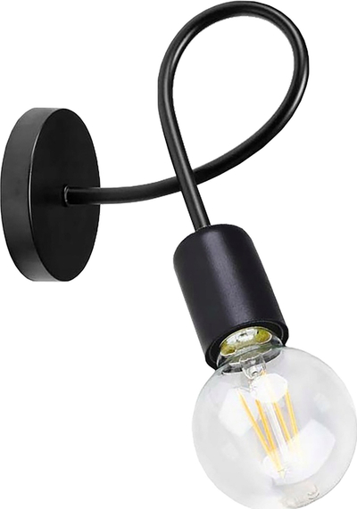 Applik muri MALAGA, 1x60W, bazë E27, i zi