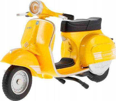 Макет скутер MSZ Vespa 200 Rally 1976, размер 1:18, жолт