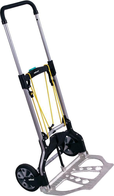 Karrocë transportuese palosëse Wolfcraft TS850, kapacitet 100kg, metalike, gri