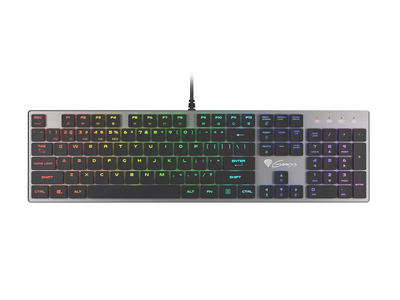 Tastierë lojrash Genesis Thor 420, Slim Content Blue, RGB, e zezë