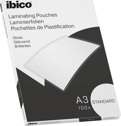Fletë plastifikimi Ibico Basics Standard A3, crystal clear, set 100 copë
