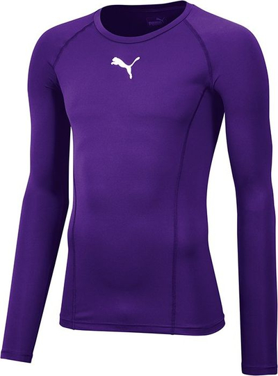 Bluzë termike Puma LIGA Baselayer Tee LS 655920-10, me mëngë të gjata, vjollcë