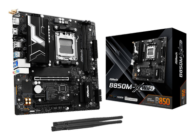 Pllakë mëmë ASRock B850M X WiFi, AM5, DDR5, Micro ATX, e zezë