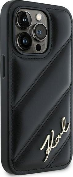 Kapak telefoni Karl Lagerfeld KLHCP13LPQDSMGK, për iPhone 13 / 13 Pro 6.1", hardcase, i zi