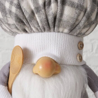 Figurinë prej stofi dekorative Cooky Chef, 28 cm, shumëngjyrëshe