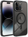 Капак за телефон OEM COLOR EDGE MAG COVER за iPhone 17 Air Pro, MagSafe, проѕирен, црн