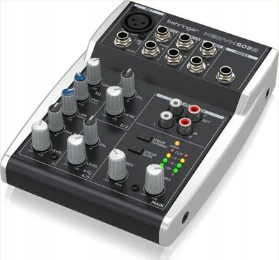 Аудио миксер Behringer Xenyx 502S, 5 канали, USB, црн