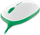 Maus Microsoft Express, me kabllo, USB, Bialo-zielony