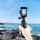 Kornizë montimi Puluz PU883B për DJI Osmo Action 3 4, ABS, me cold shoe ISO, e zezë