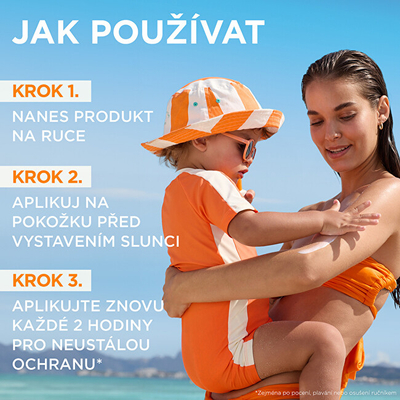 Sprej mbrojtës ndaj diellit Garnier SPF 50+ Ambre Solaire Protection Spray, 150 ml
