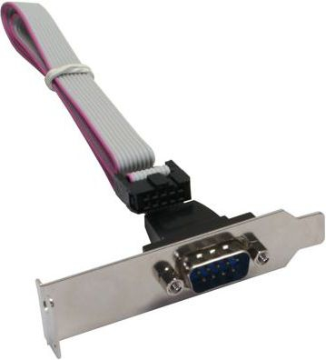 Kabllo InLine USB 9 pin në DB9, 0.25m, gri
