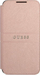 Флип футрола Guess Saffiano Stripes за Galaxy S22 Plus, со џебови за картички, розова