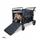 Karrocë për kafshë PXL Large Pet Stroller Wagon, kapacitet i madh, me rrota dhe frena, gri